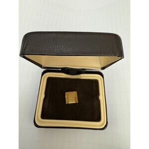 Swank Vintage Brushed Gold Tie Tack in Original Box